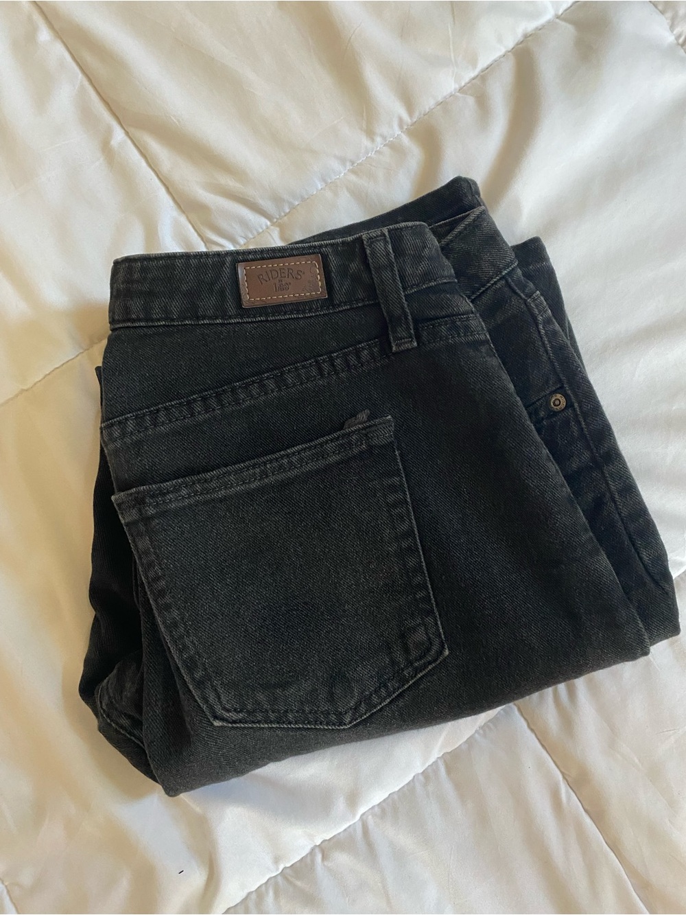Riders by Lee Women's Straight Black Jeans
